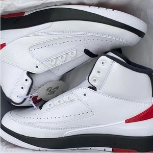 Air Jordan 2 White/Varsity Red/Black - DX2591 106